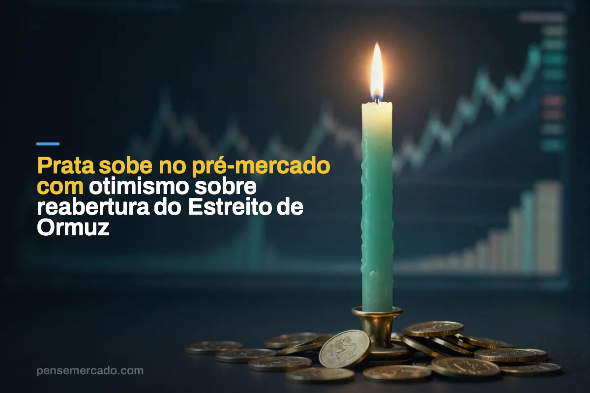 Prata sobe no pré-mercado com otimismo sobre reabertura do Estreito de Ormuz