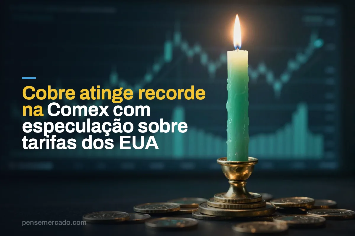 Cobre atinge recorde na Comex com especulação sobre tarifas dos EUA
