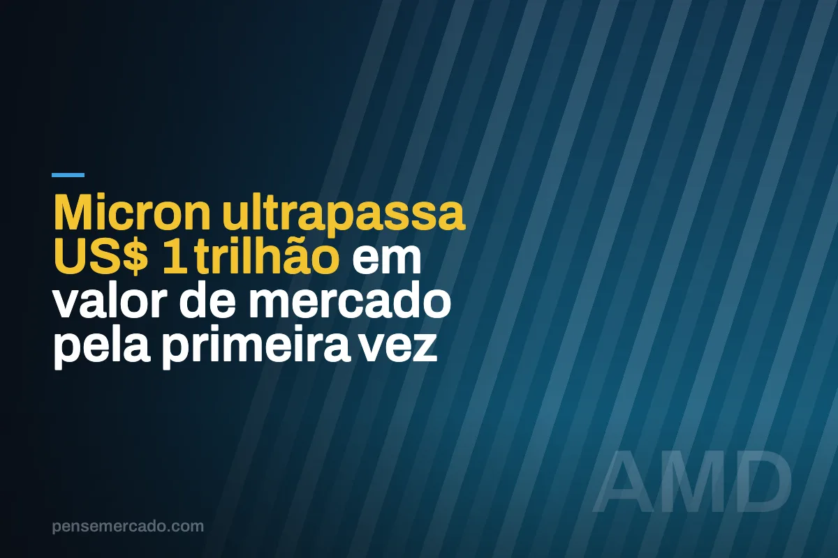 Micron ultrapassa US$ 1 trilhão em valor de mercado pela primeira vez