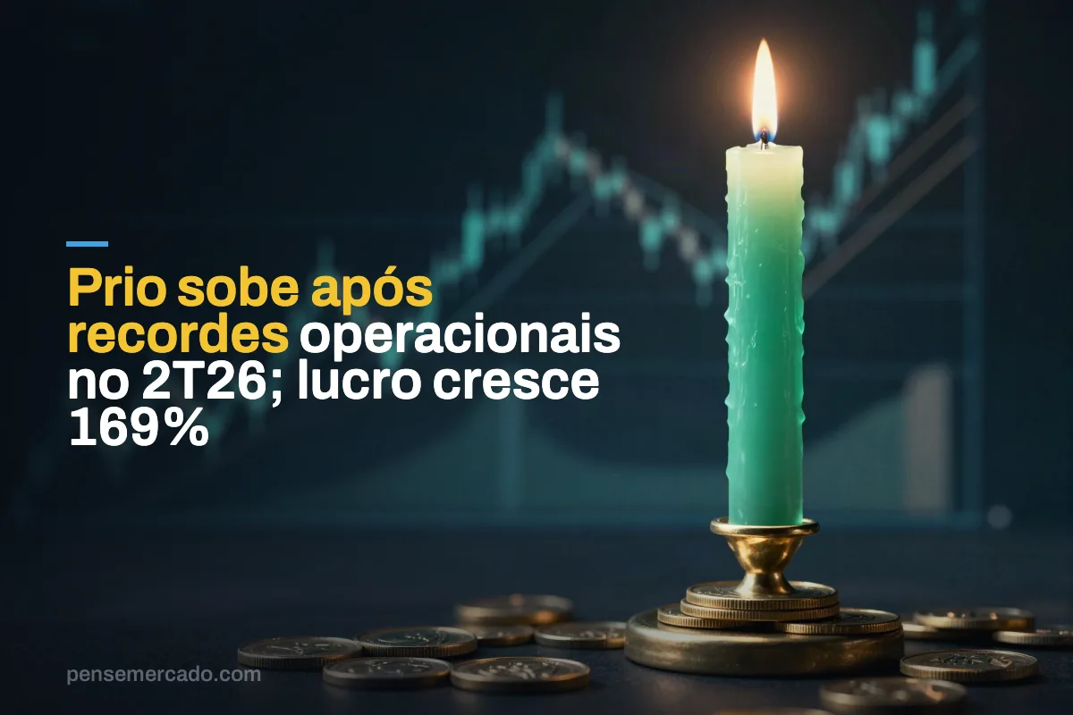 Prio sobe após recordes operacionais no 2T26; lucro cresce 169%