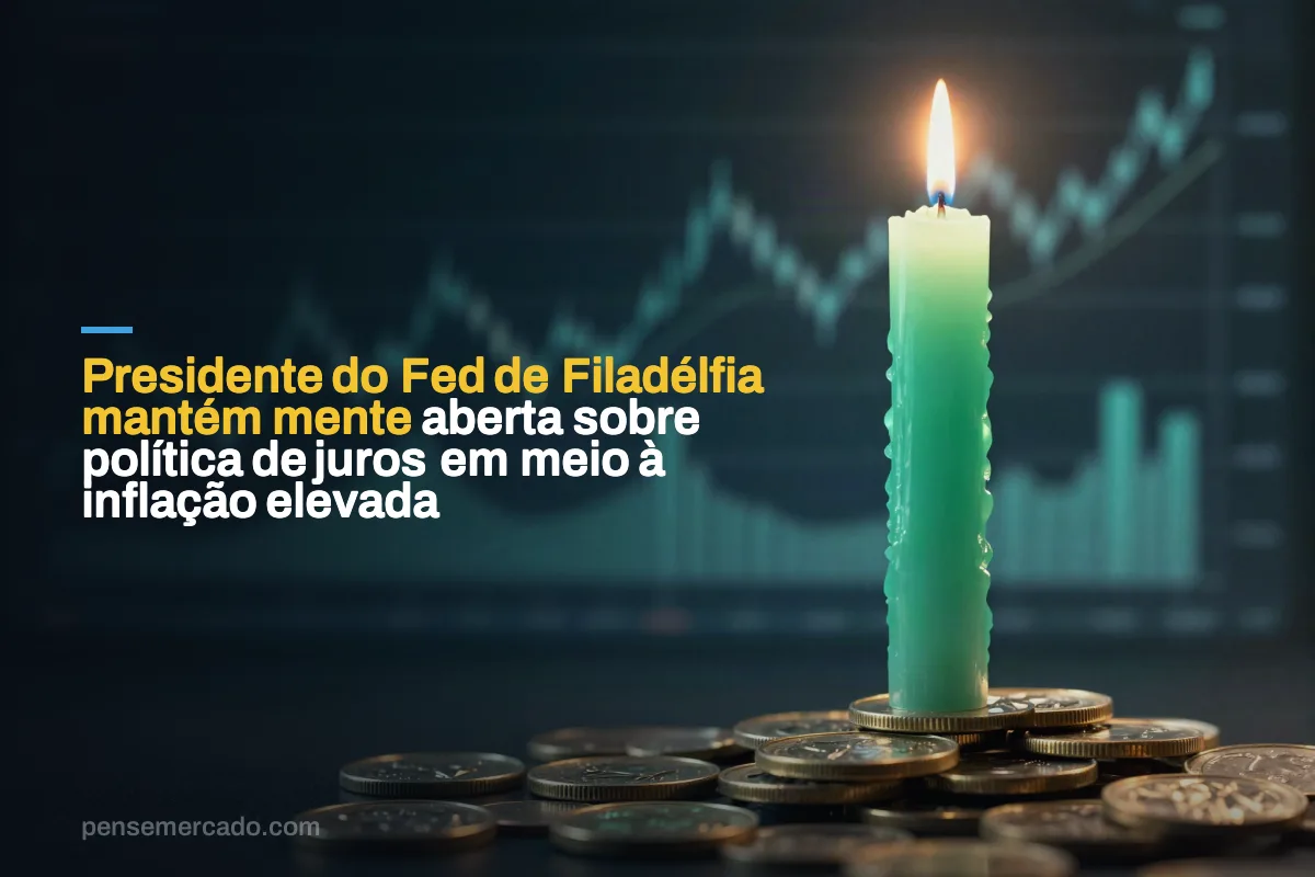 Presidente do Fed de Filadélfia mantém mente aberta sobre política de juros em meio à inflação elevada
