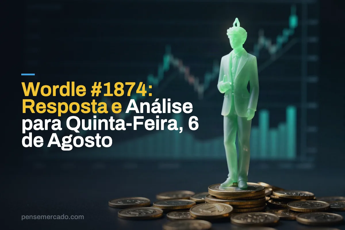 Wordle #1874: Resposta e Análise para Quinta-Feira, 6 de Agosto