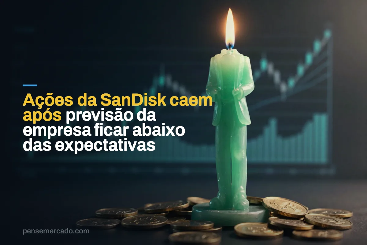 Ações da SanDisk caem após previsão da empresa ficar abaixo das expectativas