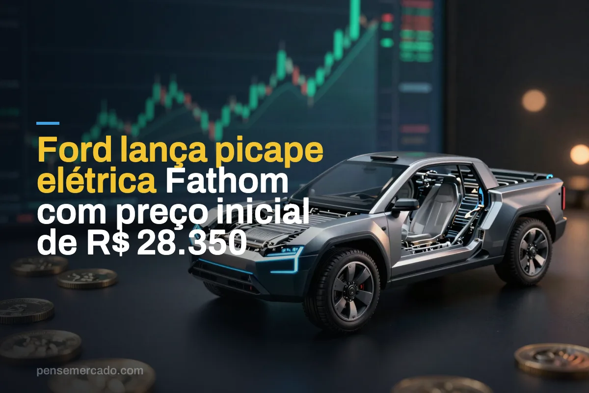 Ford lança picape elétrica Fathom com preço inicial de R$ 28.350