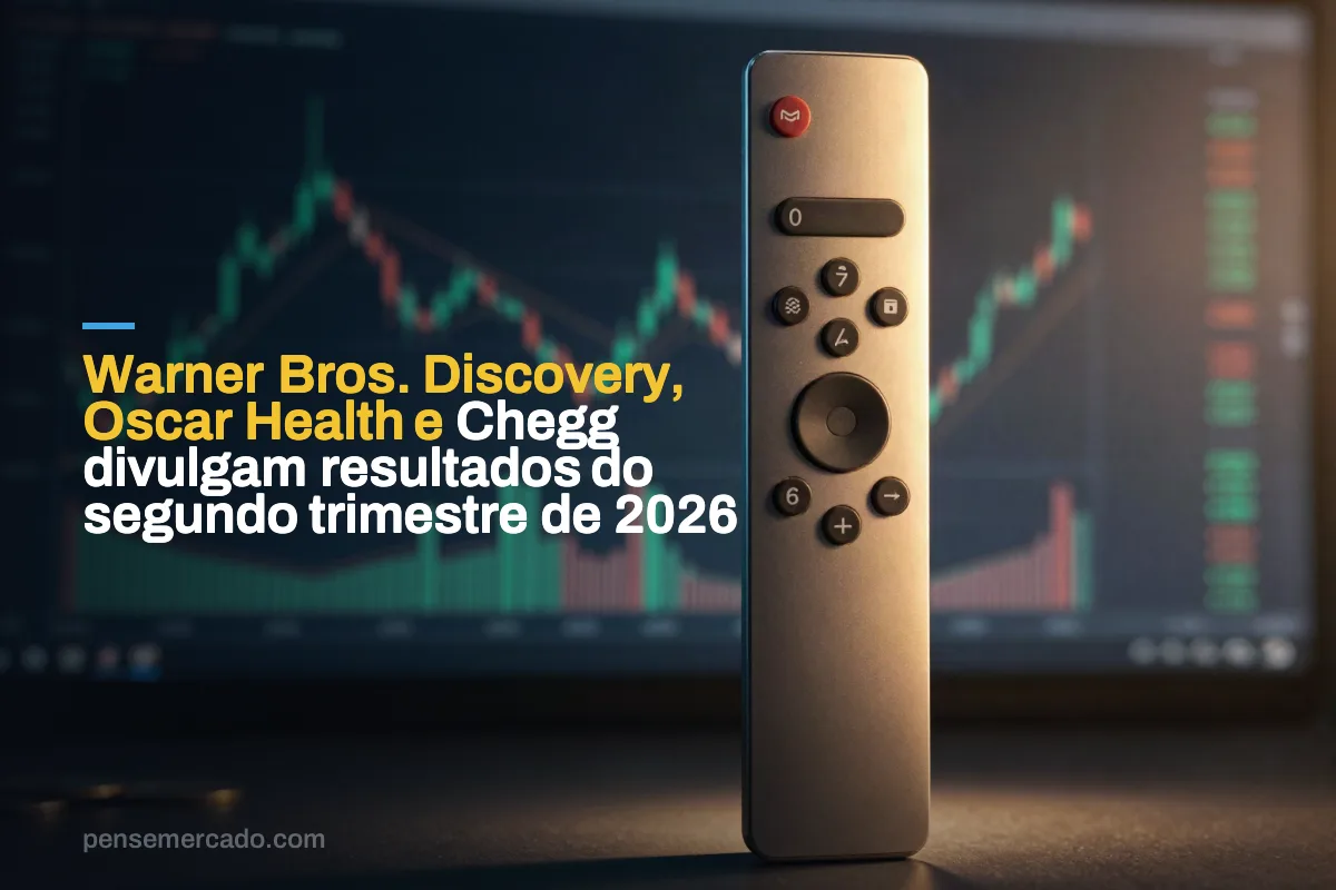 Warner Bros. Discovery, Oscar Health e Chegg divulgam resultados do segundo trimestre de 2026