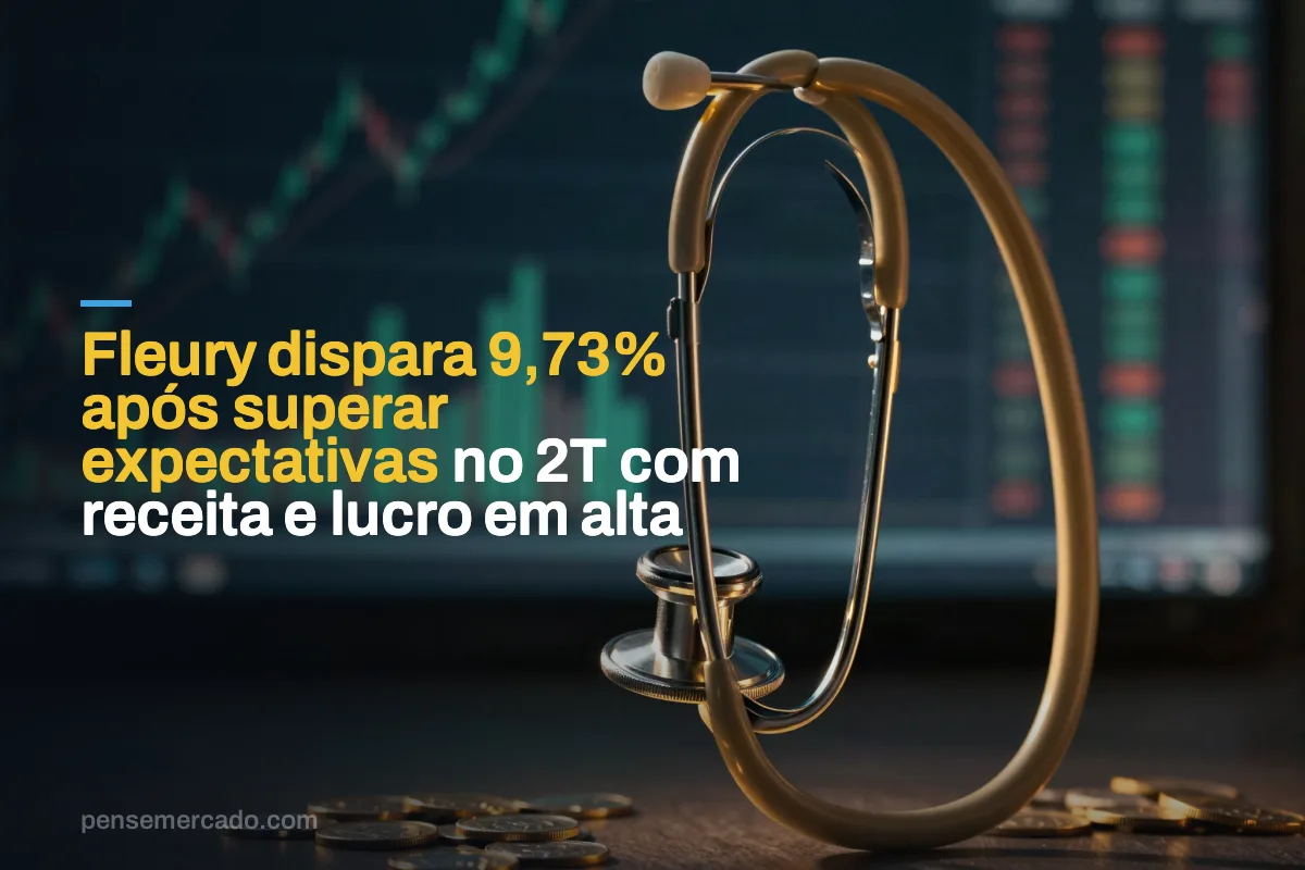 Fleury dispara 9,73% após superar expectativas no 2T com receita e lucro em alta