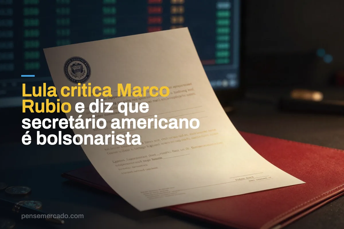 Lula critica Marco Rubio e diz que secretário americano é bolsonarista