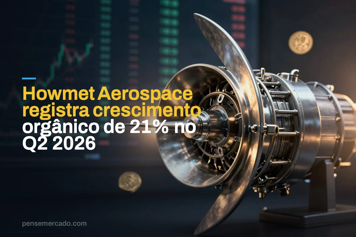 Howmet Aerospace registra crescimento orgânico de 21% no Q2 2026