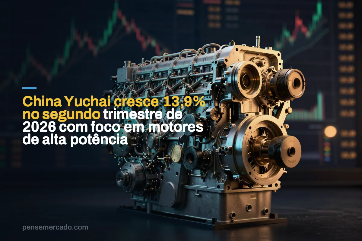 China Yuchai cresce 13,9% no segundo trimestre de 2026 com foco em motores de alta potência