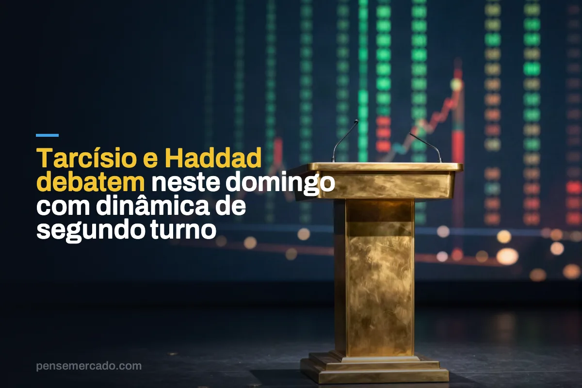 Tarcísio e Haddad debatem neste domingo com dinâmica de segundo turno