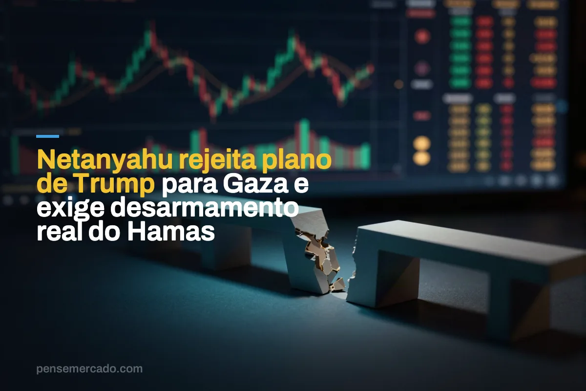 Netanyahu rejeita plano de Trump para Gaza e exige desarmamento real do Hamas