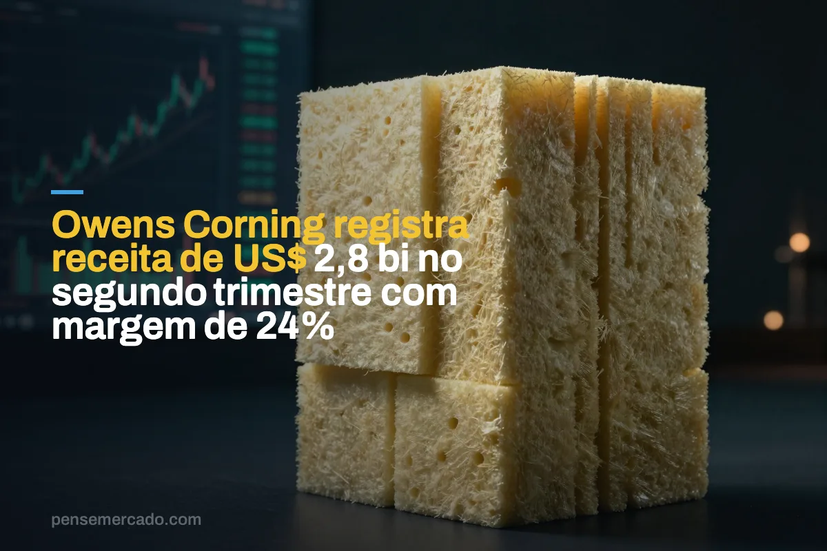 Owens Corning registra receita de US$ 2,8 bi no segundo trimestre com margem de 24%