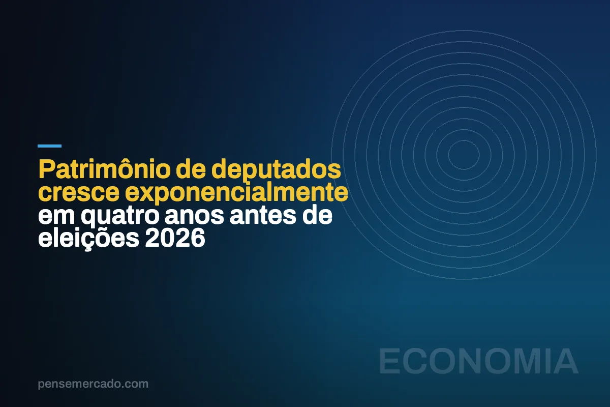 Patrimônio de deputados cresce exponencialmente em quatro anos antes de eleições 2026