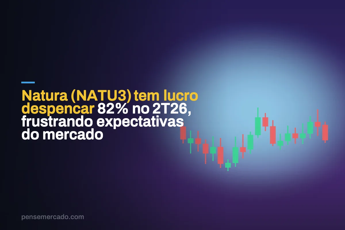 Natura (NATU3) tem lucro despencar 82% no 2T26, frustrando expectativas do mercado