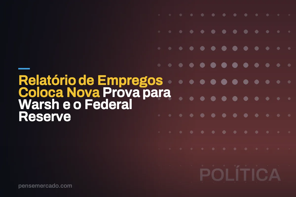 Relatório de Empregos Coloca Nova Prova para Warsh e o Federal Reserve