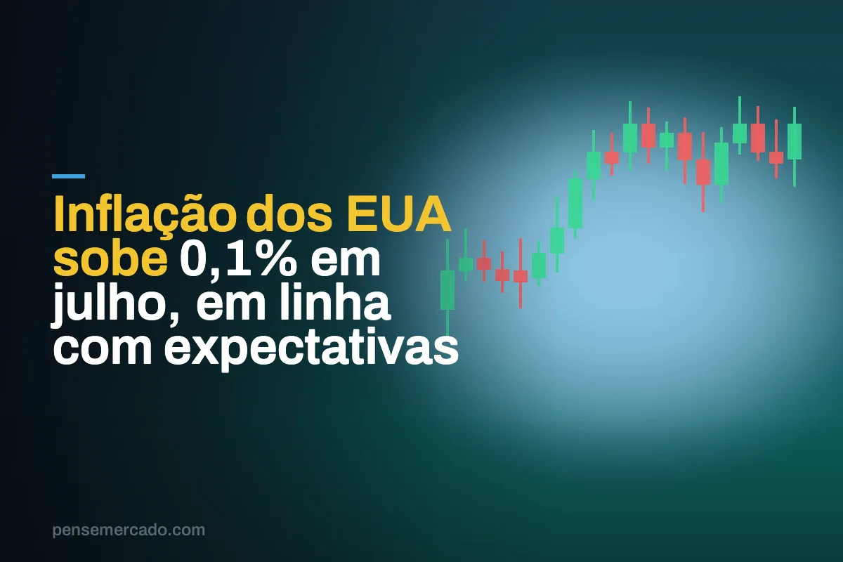 Inflação dos EUA sobe 0,1% em julho, em linha com expectativas
