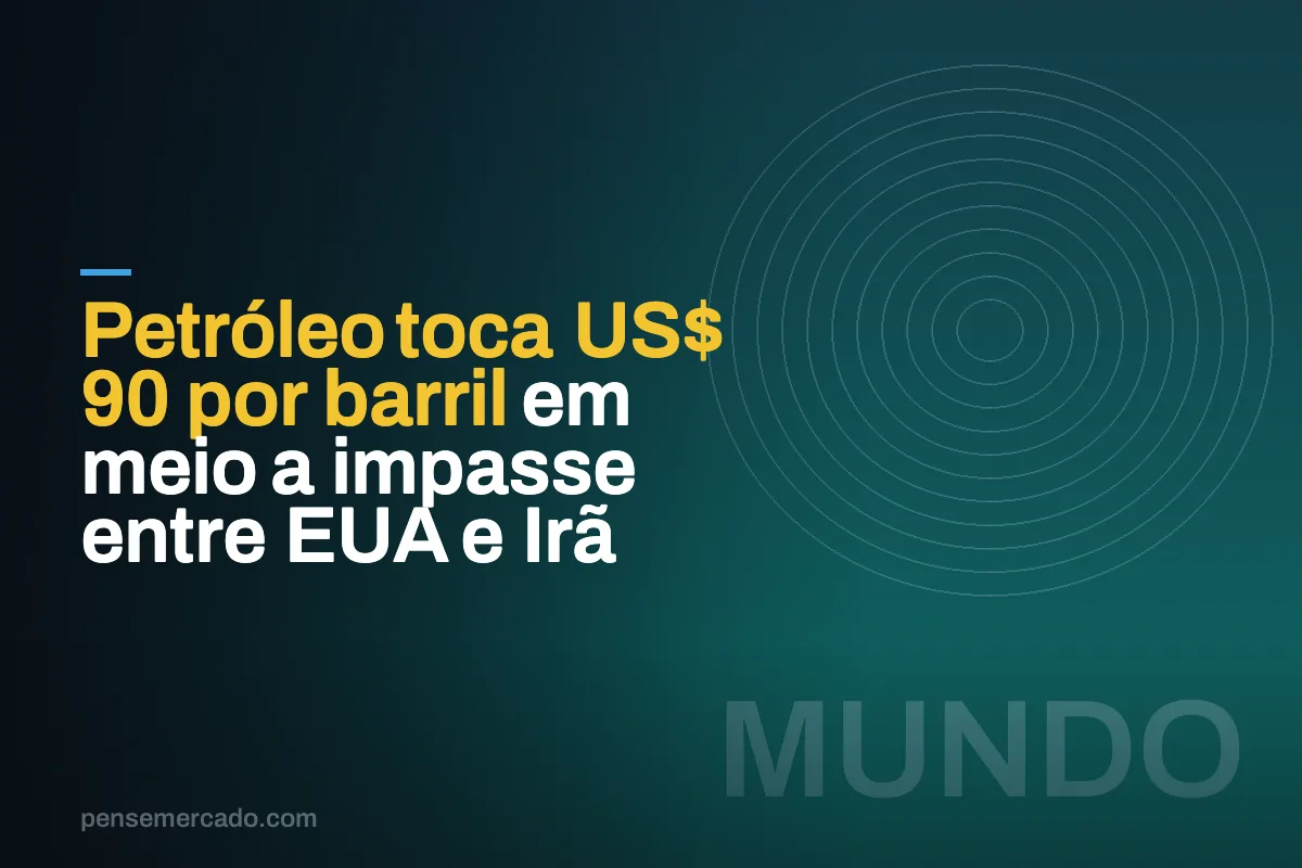 Petróleo toca US$ 90 por barril em meio a impasse entre EUA e Irã