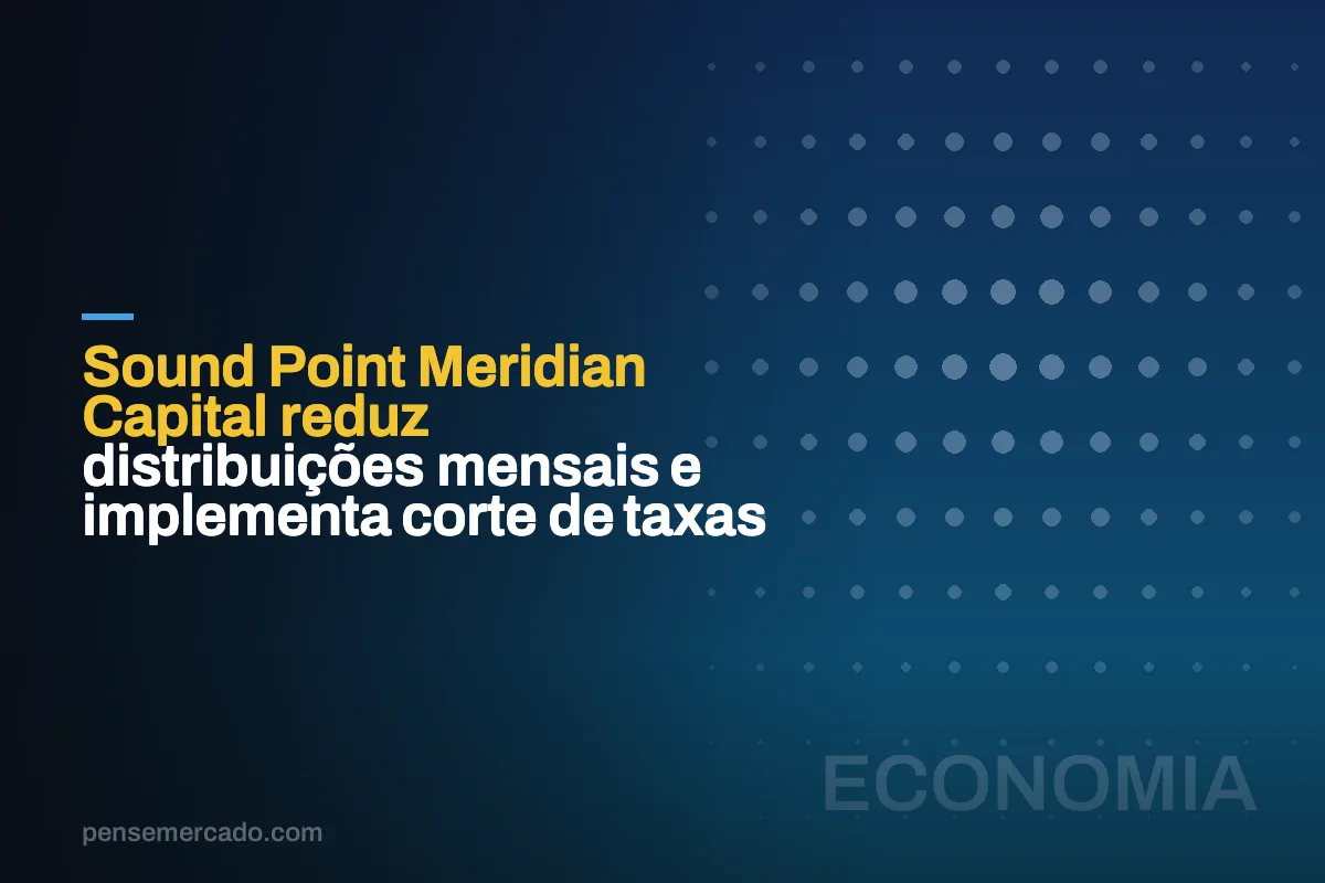 Sound Point Meridian Capital reduz distribuições mensais e implementa corte de taxas