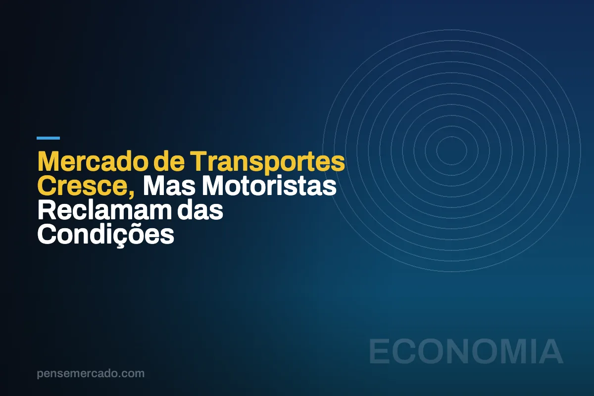 Mercado de Transportes Cresce, Mas Motoristas Reclamam das Condições