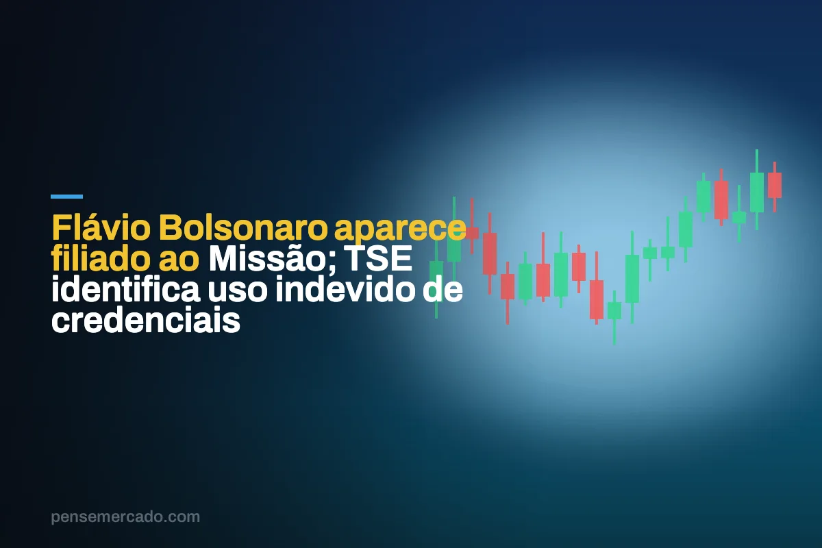 Flávio Bolsonaro aparece filiado ao Missão; TSE identifica uso indevido de credenciais