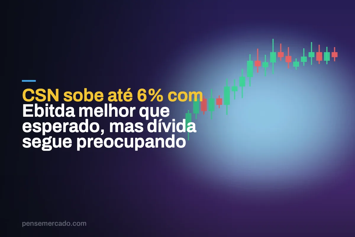 CSN sobe até 6% com Ebitda melhor que esperado, mas dívida segue preocupando