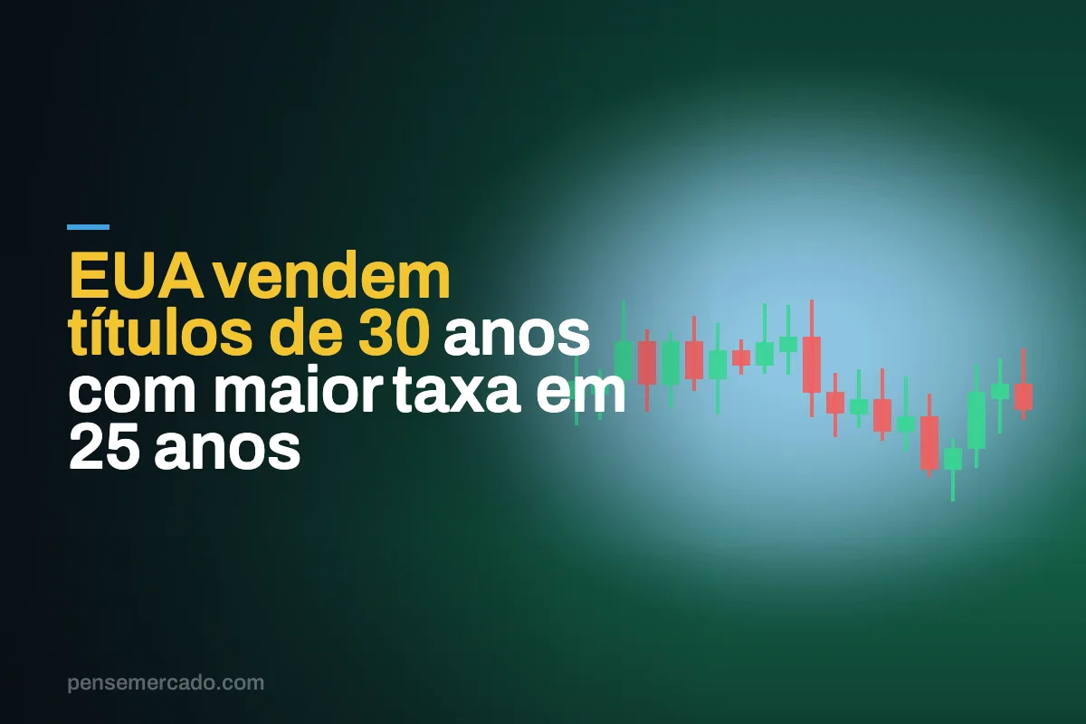 EUA vendem títulos de 30 anos com maior taxa em 25 anos