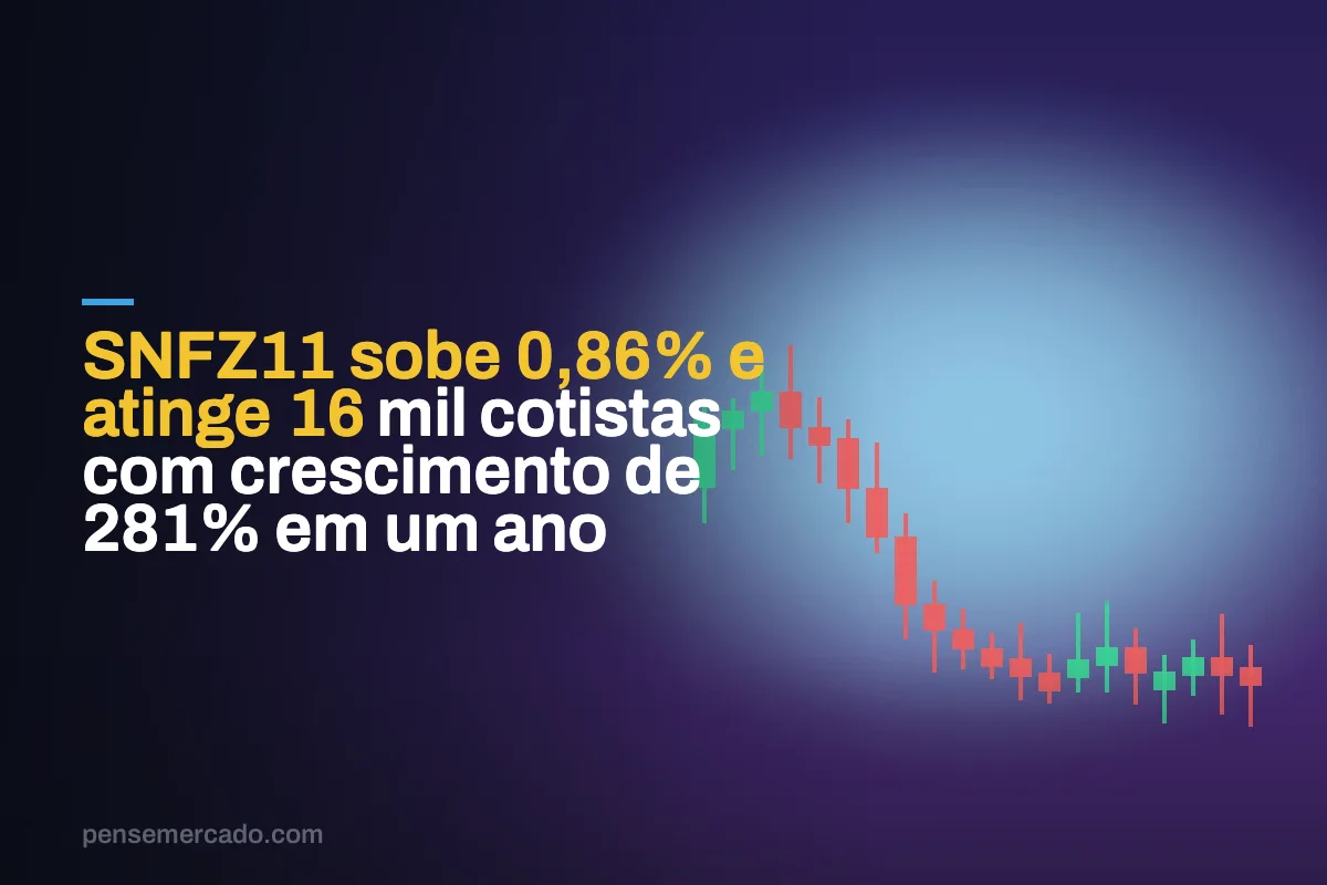 SNFZ11 sobe 0,86% e atinge 16 mil cotistas com crescimento de 281% em um ano