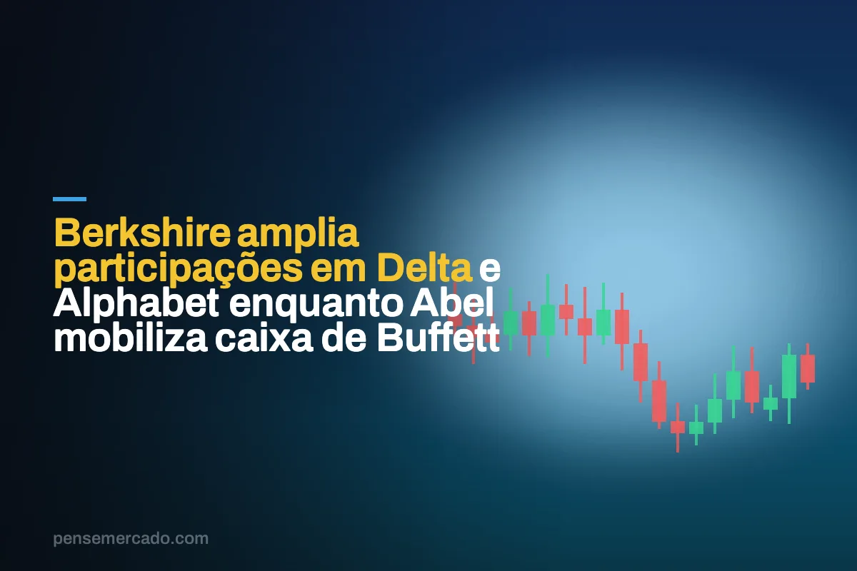 Berkshire amplia participações em Delta e Alphabet enquanto Abel mobiliza caixa de Buffett