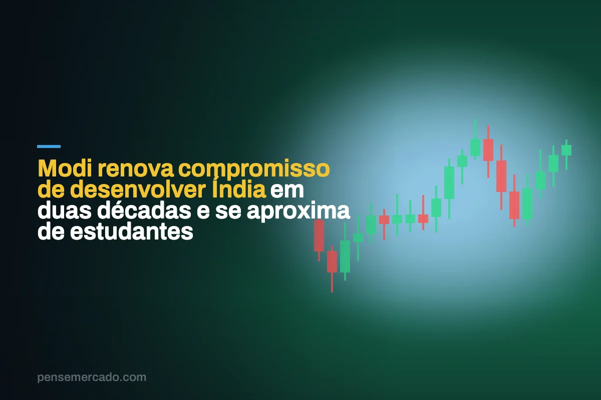 Modi renova compromisso de desenvolver Índia em duas décadas e se aproxima de estudantes