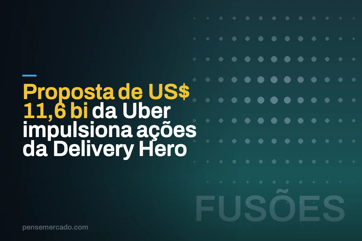 Proposta de US$ 11,6 bi da Uber impulsiona ações da Delivery Hero