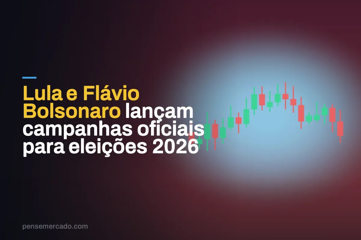 Lula e Flávio Bolsonaro lançam campanhas oficiais para eleições 2026