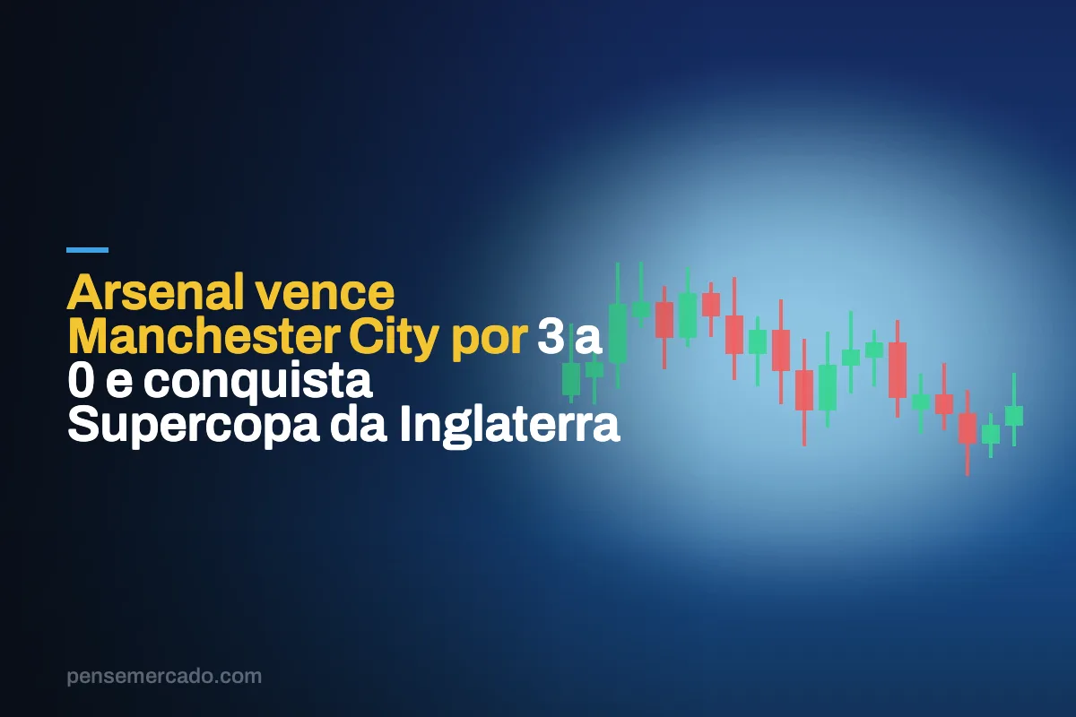 Arsenal vence Manchester City por 3 a 0 e conquista Supercopa da Inglaterra