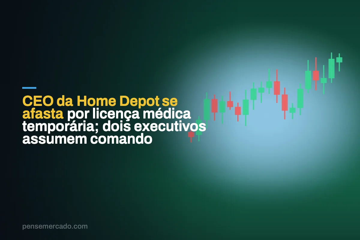 CEO da Home Depot se afasta por licença médica temporária; dois executivos assumem comando