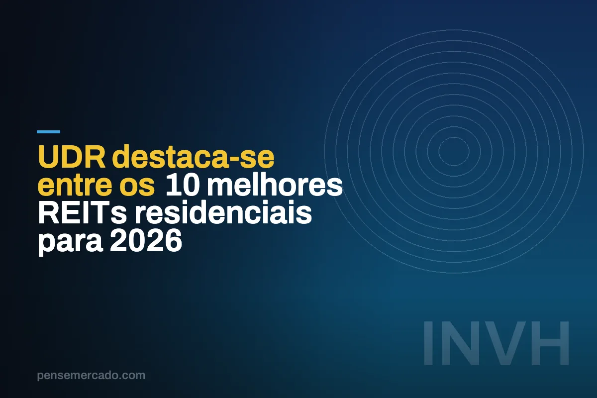 UDR destaca-se entre os 10 melhores REITs residenciais para 2026