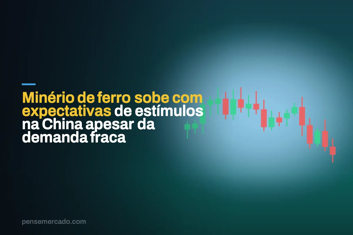Minério de ferro sobe com expectativas de estímulos na China apesar da demanda fraca