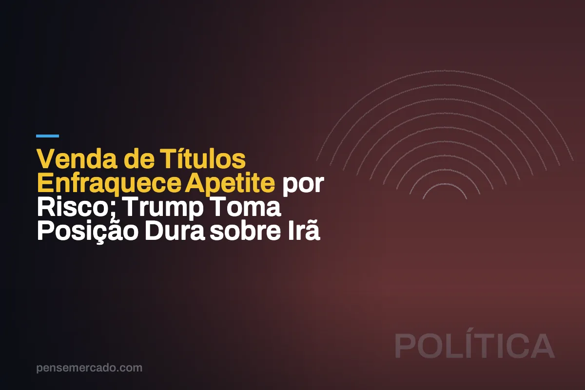Venda de Títulos Enfraquece Apetite por Risco; Trump Toma Posição Dura sobre Irã