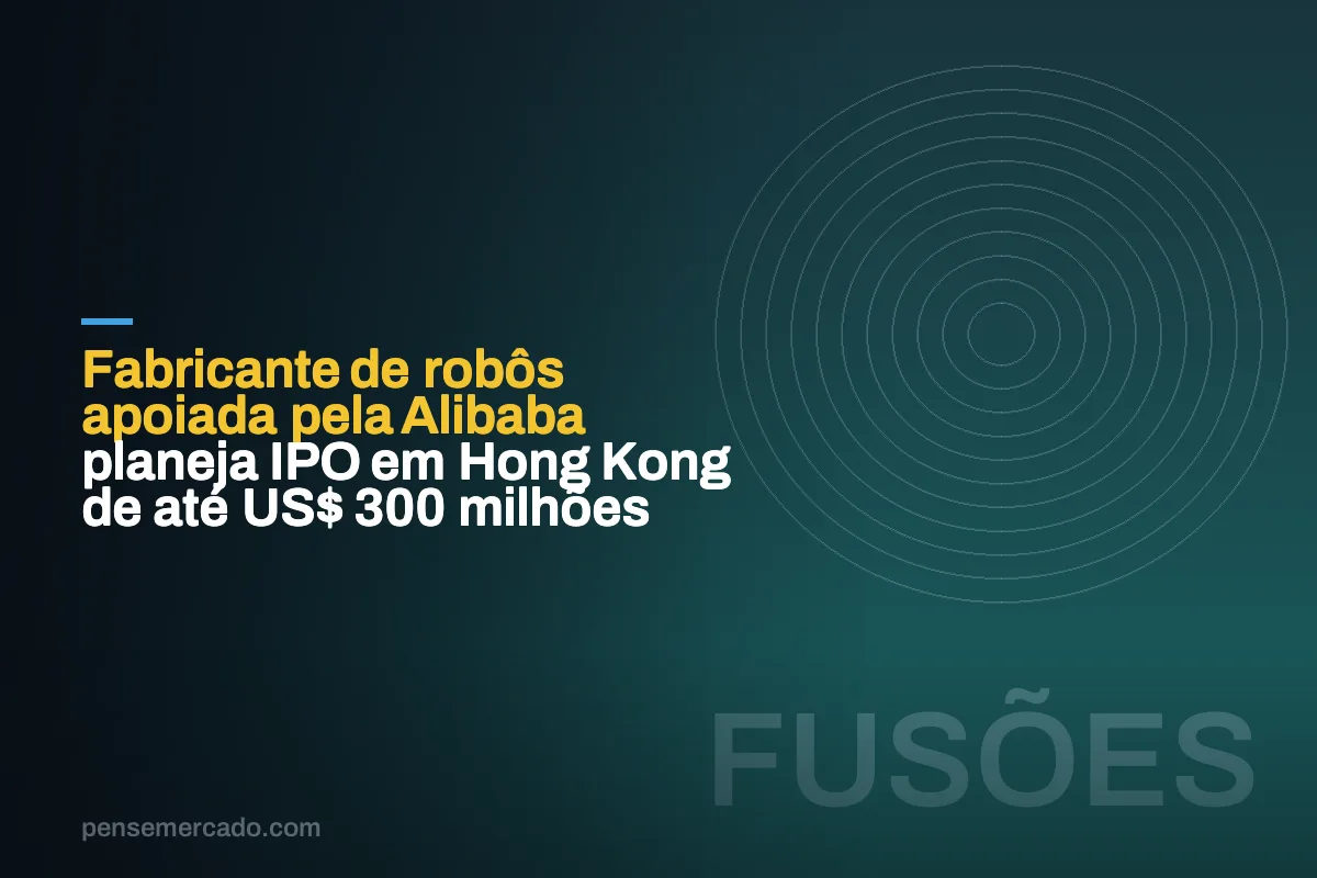 Fabricante de robôs apoiada pela Alibaba planeja IPO em Hong Kong de até US$ 300 milhões