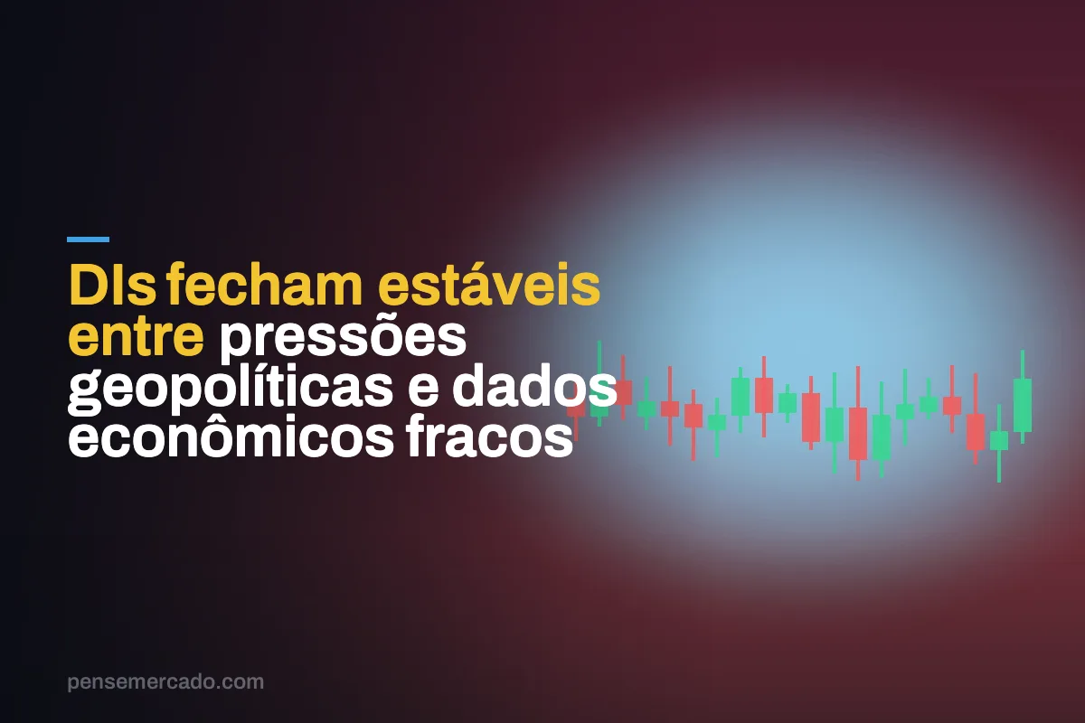 DIs fecham estáveis entre pressões geopolíticas e dados econômicos fracos