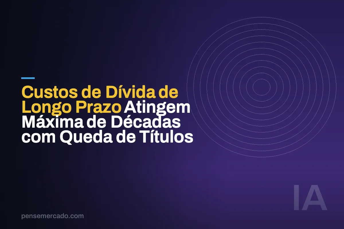 Custos de Dívida de Longo Prazo Atingem Máxima de Décadas com Queda de Títulos