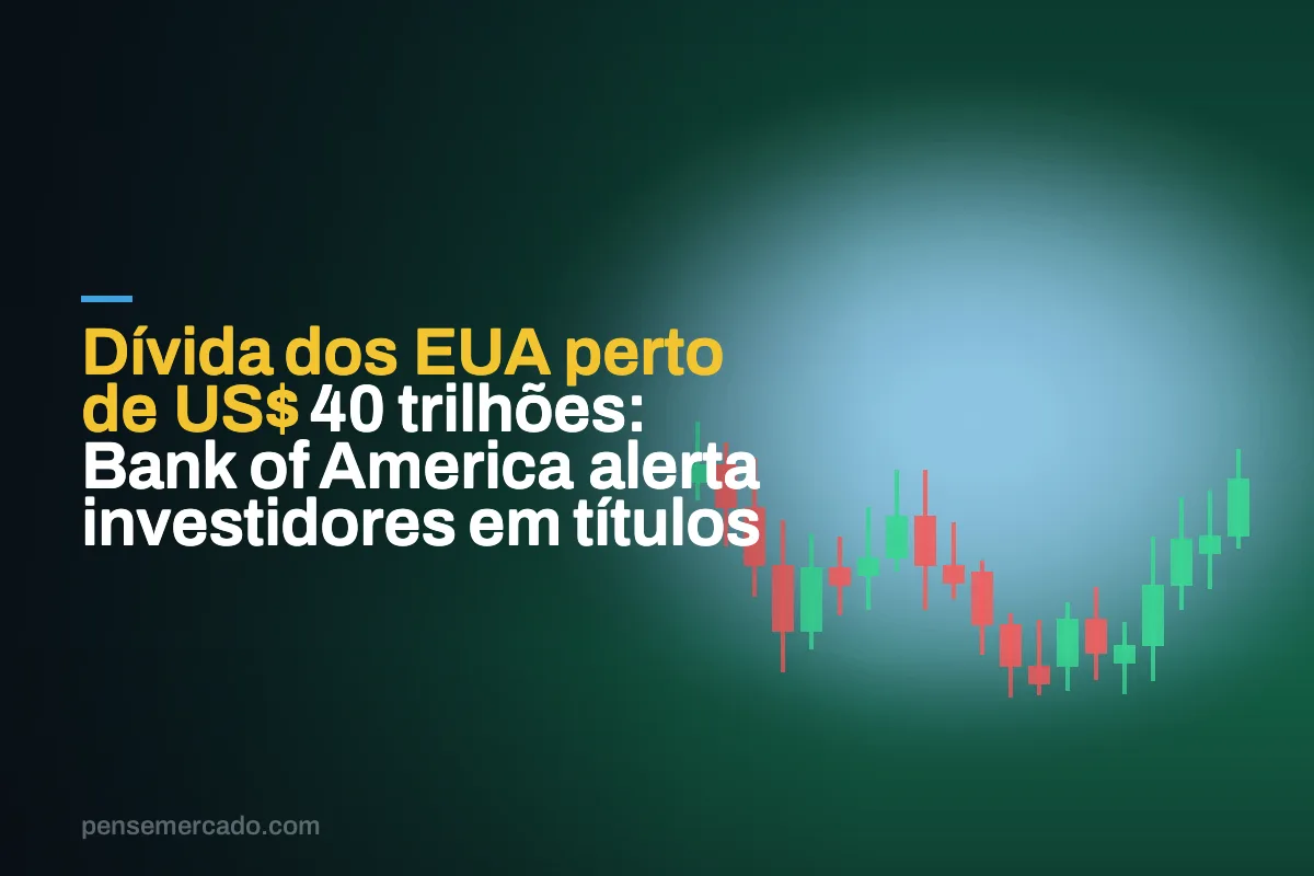 Dívida dos EUA perto de US$ 40 trilhões: Bank of America alerta investidores em títulos