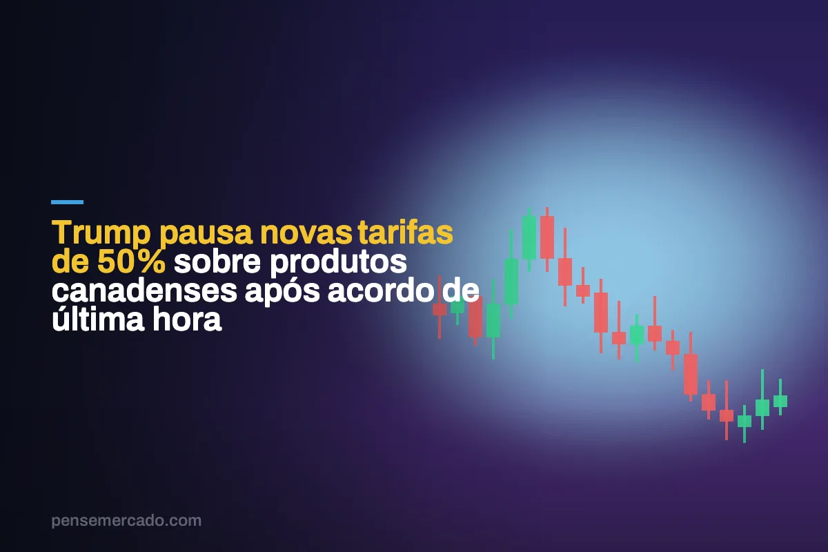 Trump pausa novas tarifas de 50% sobre produtos canadenses após acordo de última hora