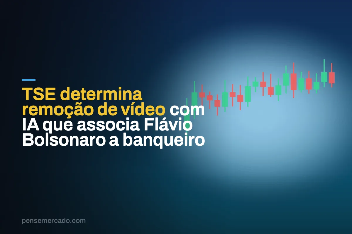 TSE determina remoção de vídeo com IA que associa Flávio Bolsonaro a banqueiro