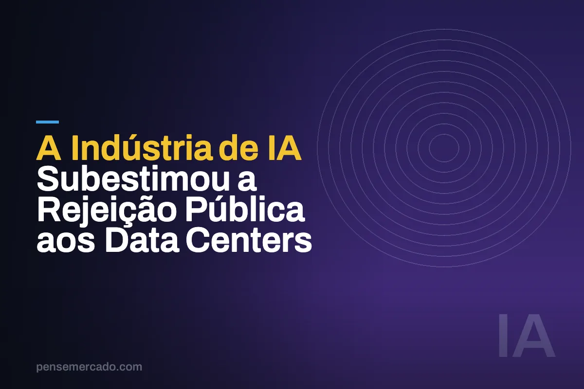 A Indústria de IA Subestimou a Rejeição Pública aos Data Centers