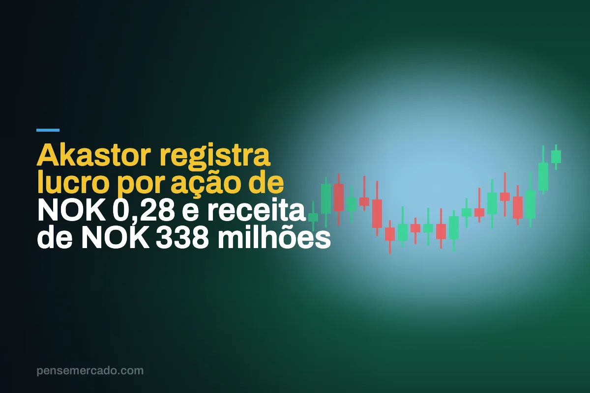 Akastor registra lucro por ação de NOK 0,28 e receita de NOK 338 milhões