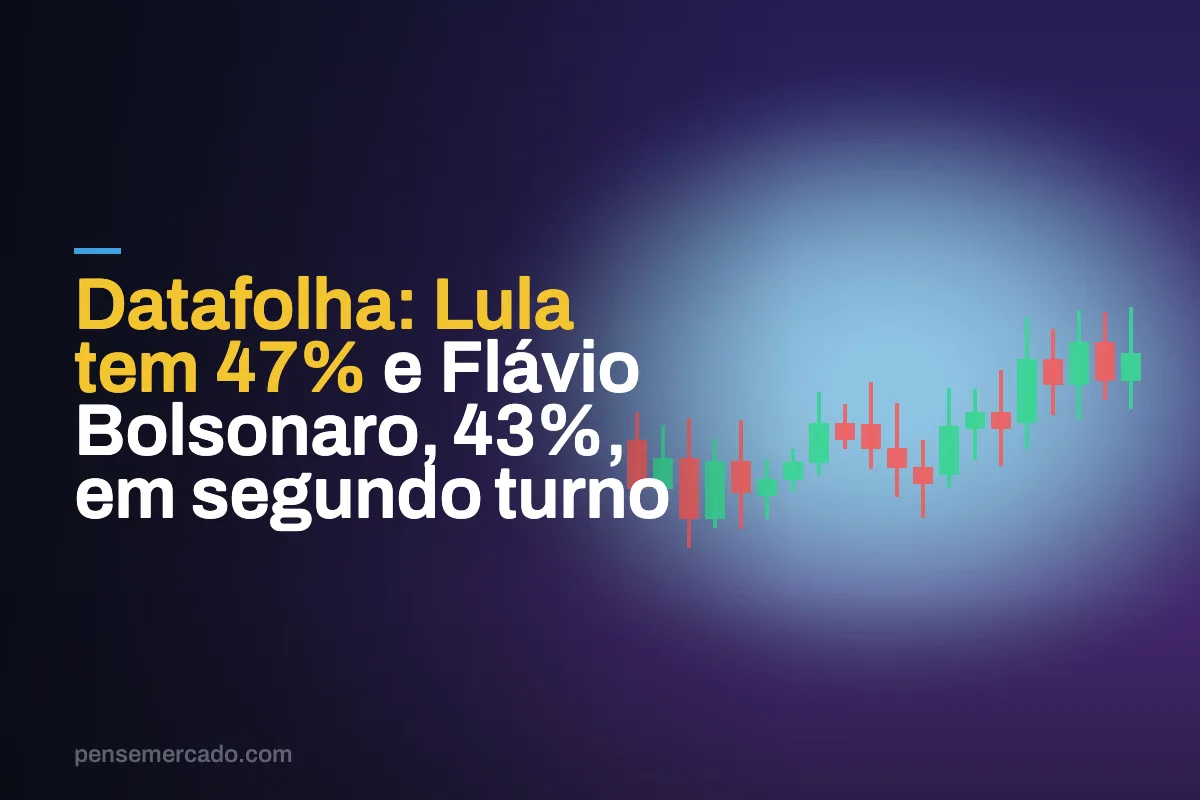 Datafolha: Lula tem 47% e Flávio Bolsonaro, 43%, em segundo turno