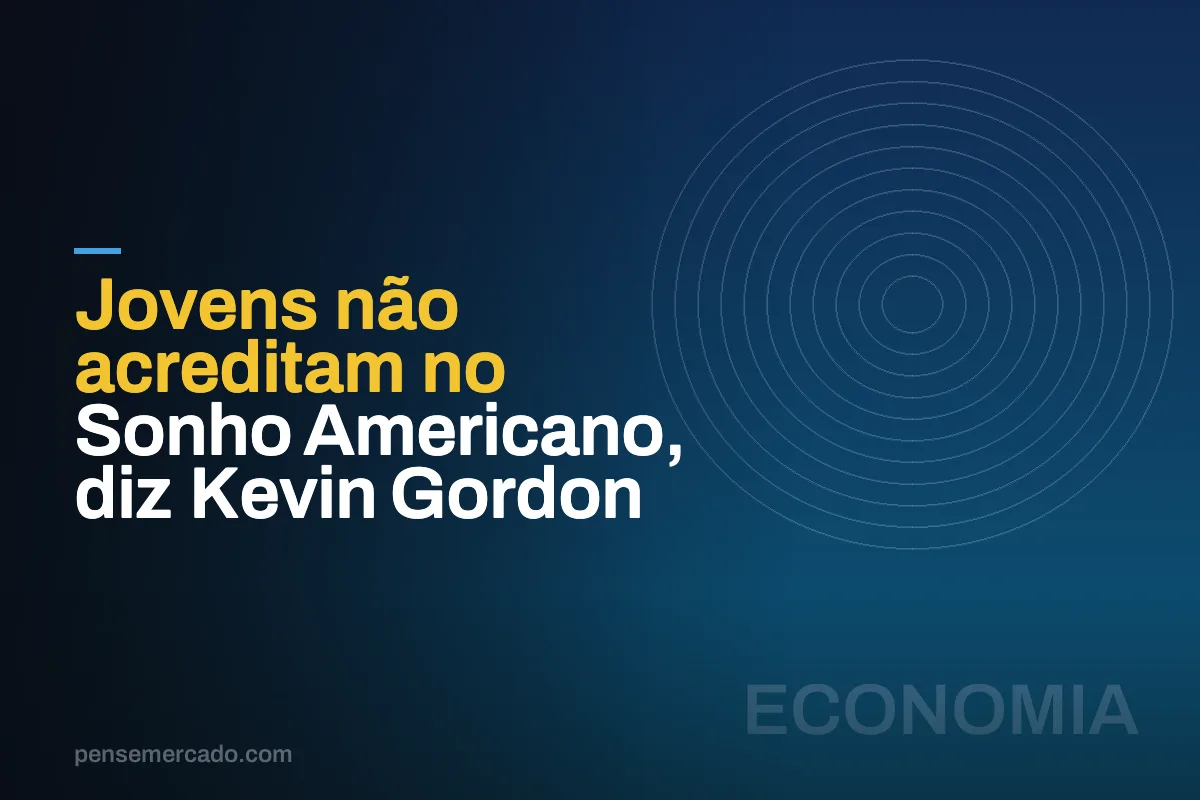 Jovens não acreditam no Sonho Americano, diz Kevin Gordon