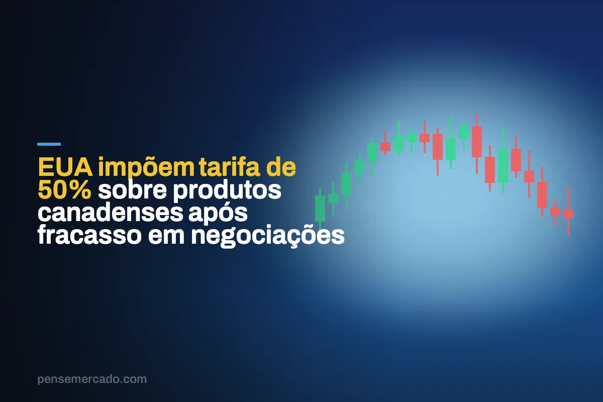 EUA impõem tarifa de 50% sobre produtos canadenses após fracasso em negociações