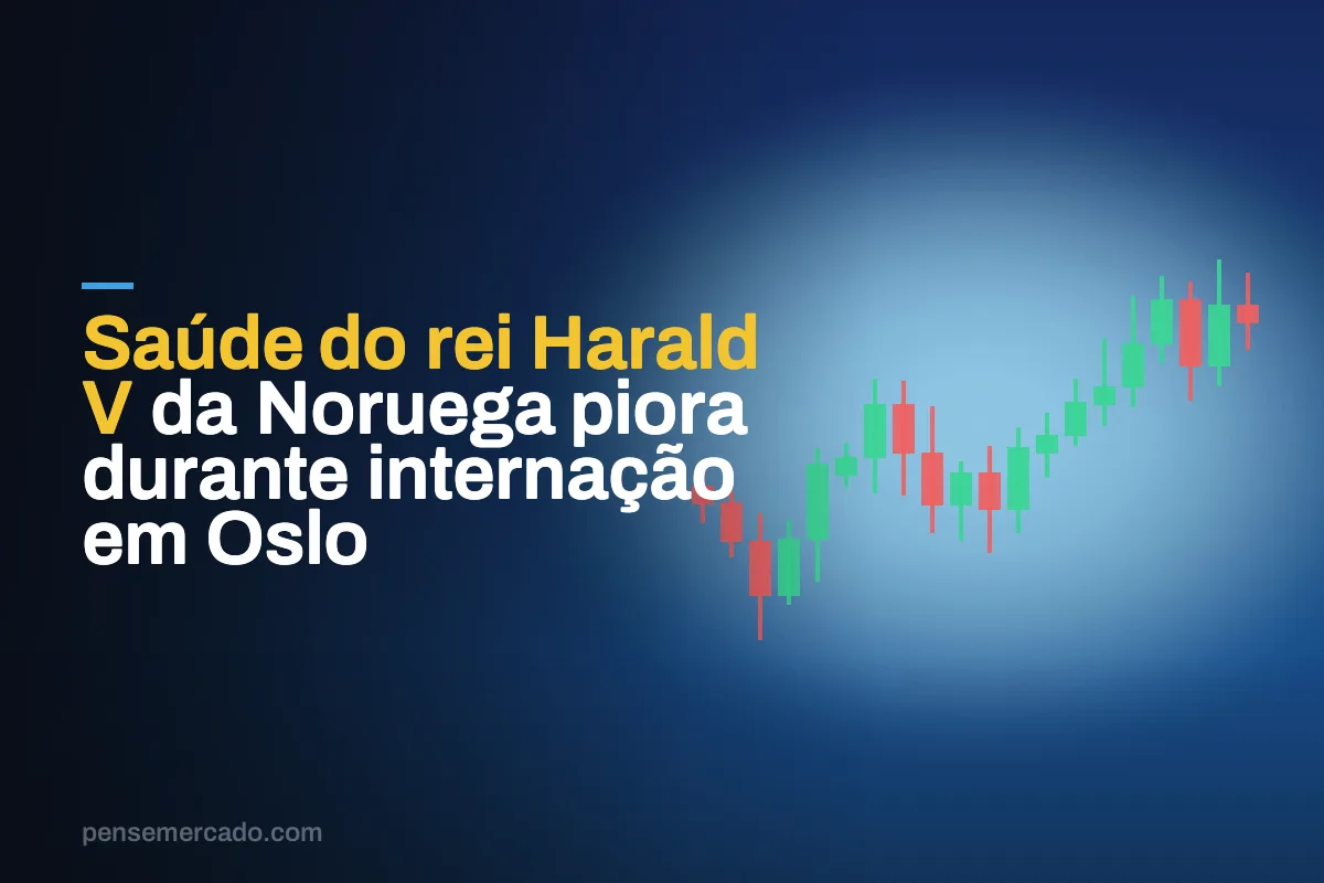 Saúde do rei Harald V da Noruega piora durante internação em Oslo
