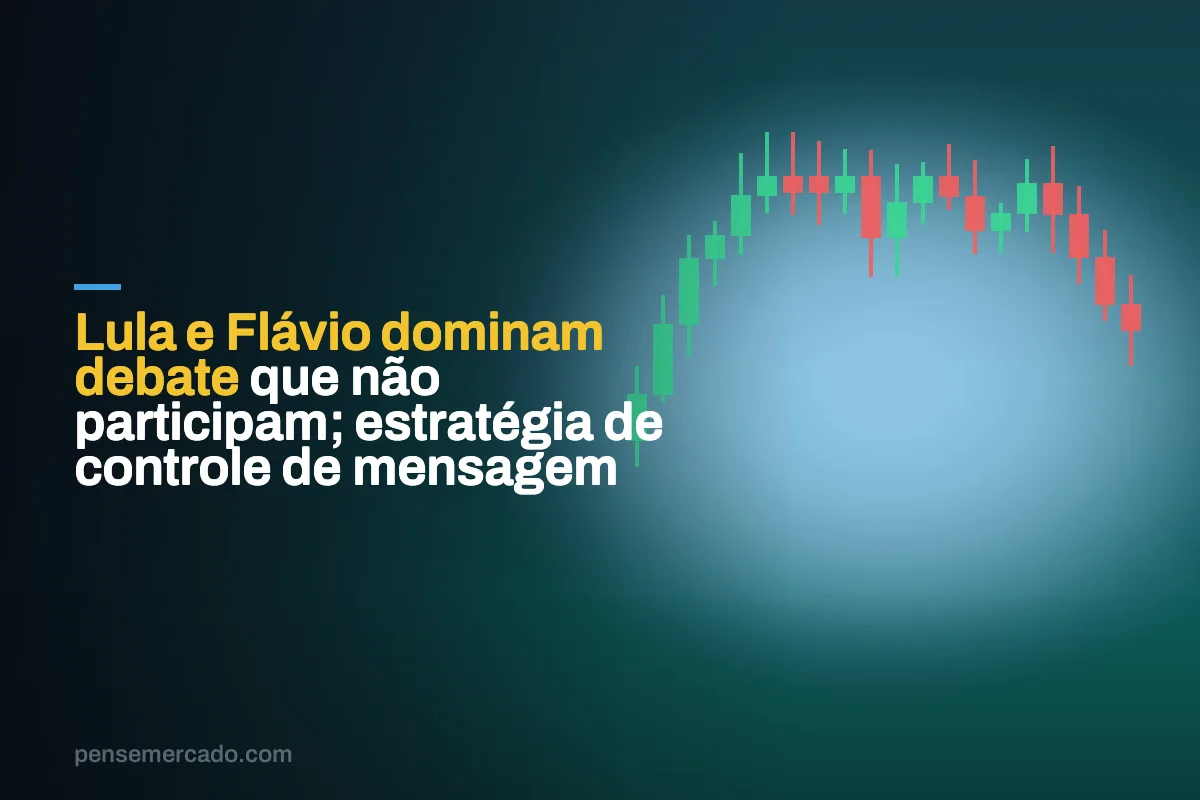 Lula e Flávio dominam debate que não participam; estratégia de controle de mensagem