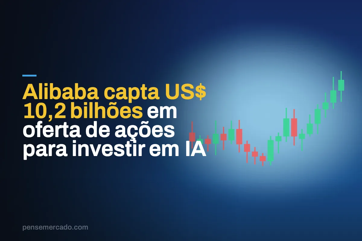 Alibaba capta US$ 10,2 bilhões em oferta de ações para investir em IA